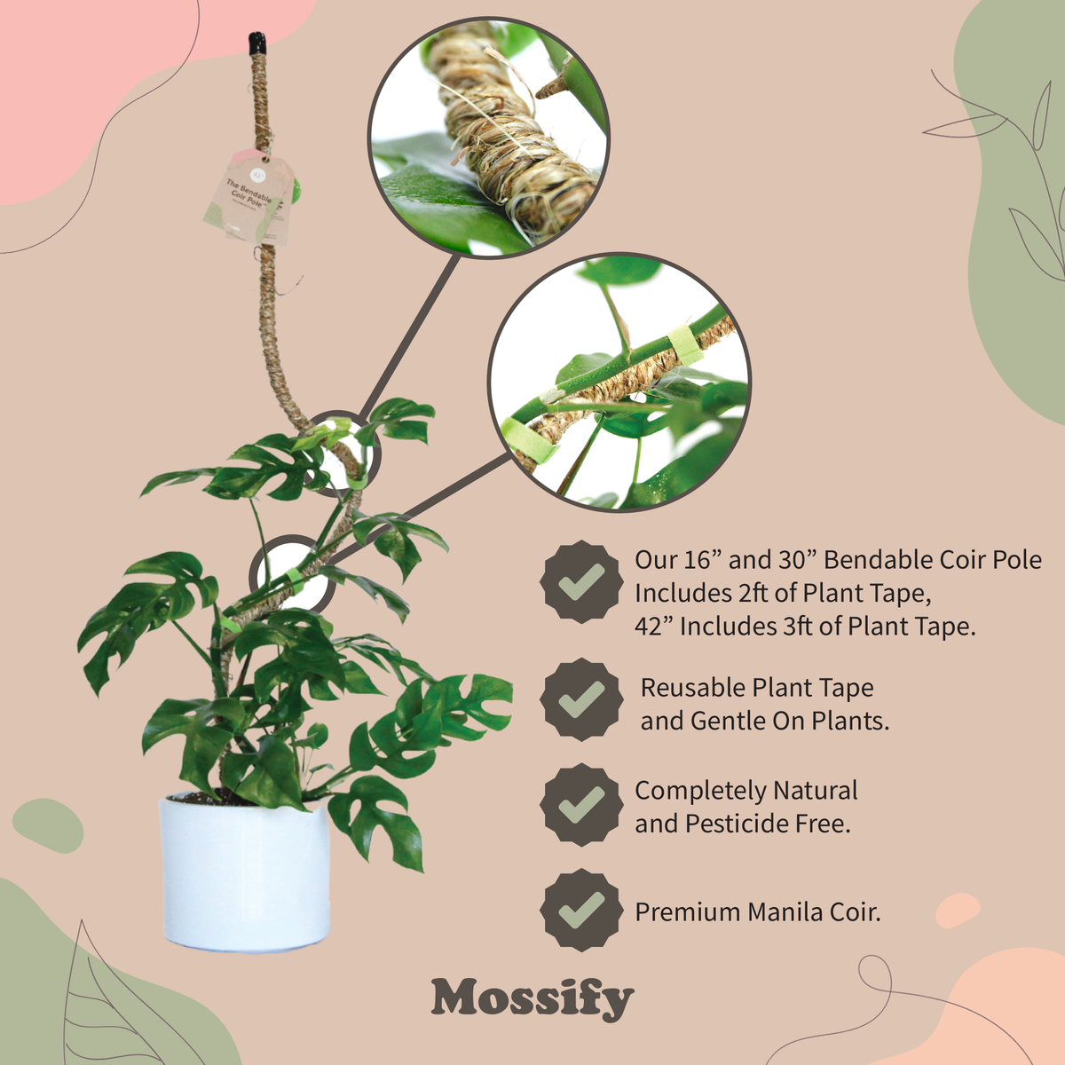 Pack ultime de tuteurs flexibles pour plantes
