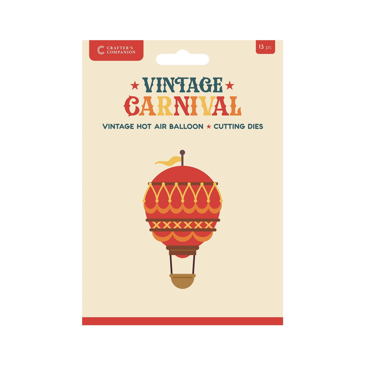 Vintage Carnival Metal Die Set - Vintage Hot Air Balloon
