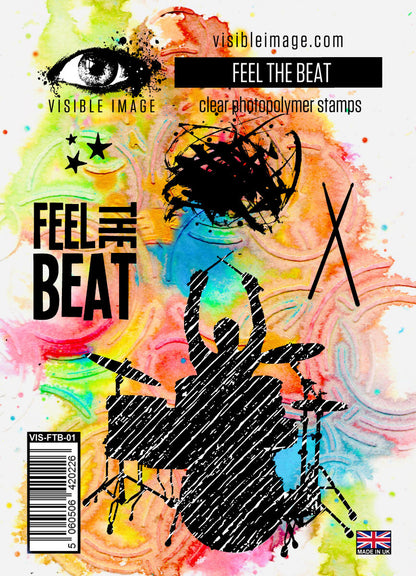 Visible Image Feel The Beat - A6 Stamp Set