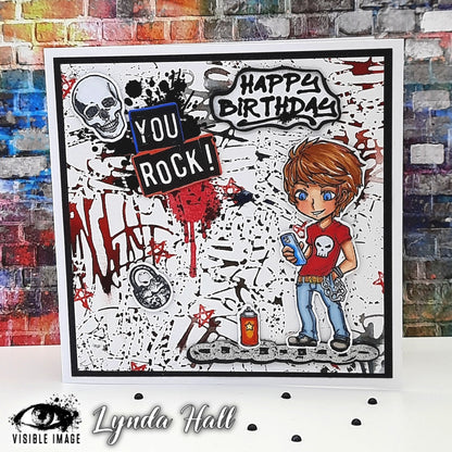 Visible Image Max Rocks - A6 Stamp Set
