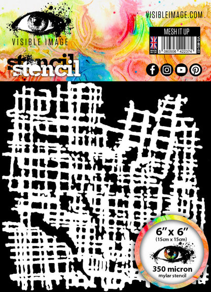 Pochoir Visible Image Mesh it Up - 6 x 6