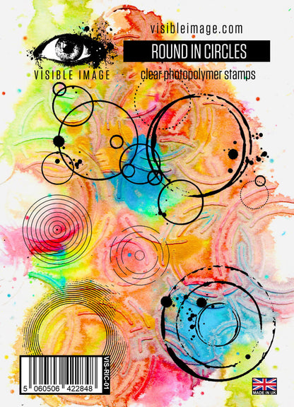 Visible Image Round In Circles - A6 Stamp Set