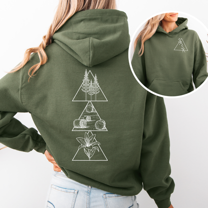 Chandail à capuchon géométrique Saskatchewan | Vêtements Sask