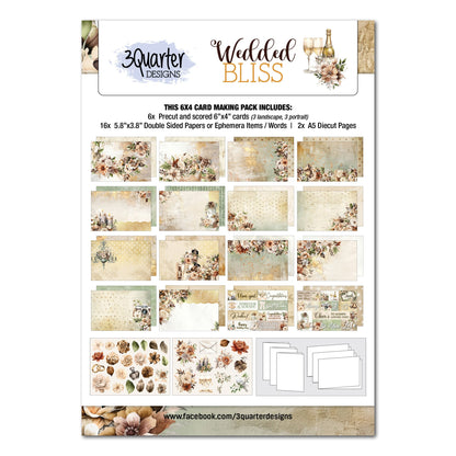 Lot de cartes 3Quarter Designs Bonheur conjugal 15x10 cm