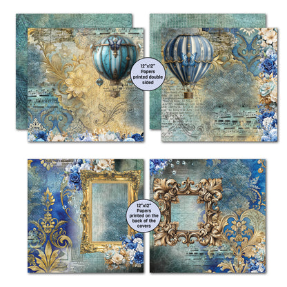 Set de papier et de découpes Grunged Baroque 12x12 3Quarter Designs