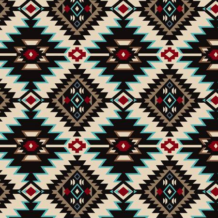Polaire d'hiver Windham Fabrics - Polaire Cream Shadow Diamond - WFP36500-1