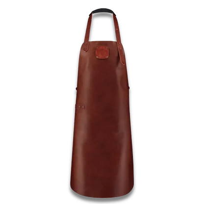 WITLOFT - Tablier Classique en Cuir Fait Main Cognac/Cognac