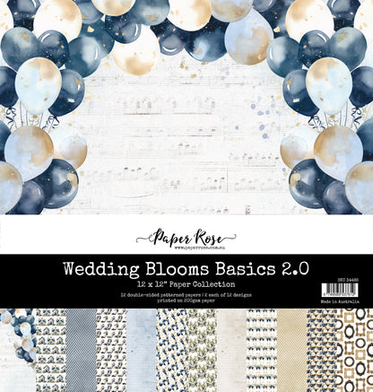 Collection de papiers "L'essentiel des fleurs de mariage 2.0" 30x30 cm 34485