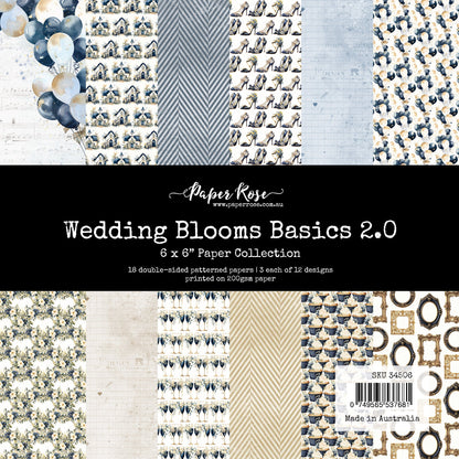 Collection de papiers 15x15 cm Les Essentiels floraux de mariage 2.0 34506