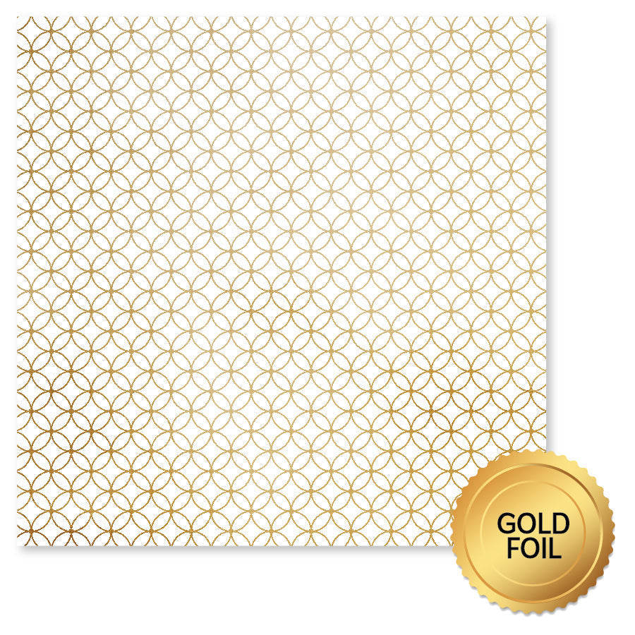 Wedding Joy Foil Gold 12x12 Paper Collection 34509