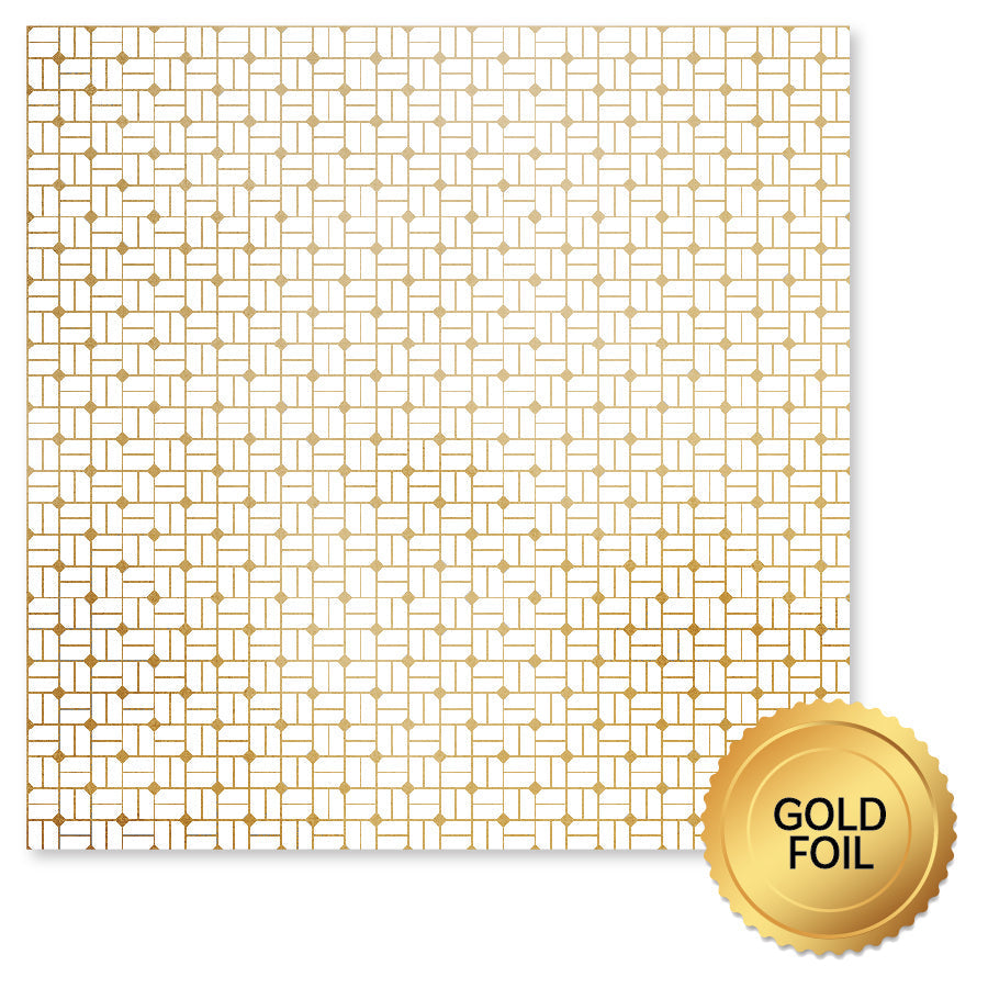 Wedding Joy Foil Gold 12x12 Paper Collection 34509