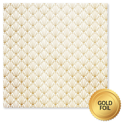 Wedding Joy Foil Gold 12x12 Paper Collection 34509