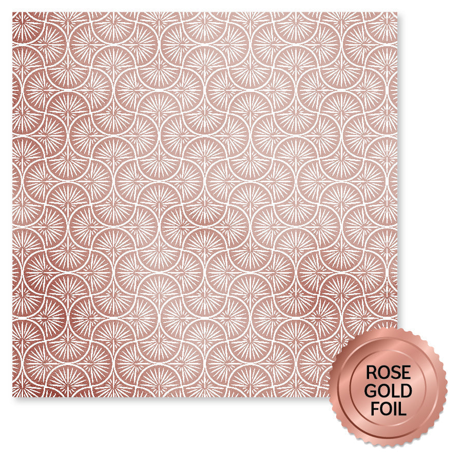 Collection de papiers "Wedding Joy" or rose métallique 6x6 34581