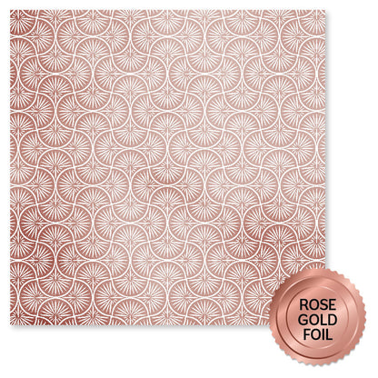Collection de papiers "Wedding Joy" or rose métallique 6x6 34581