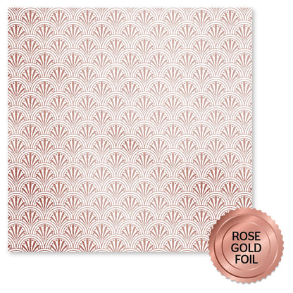 Collection de papiers Feuille d'Or Rose Mariage Joie 30x30 cm 34557
