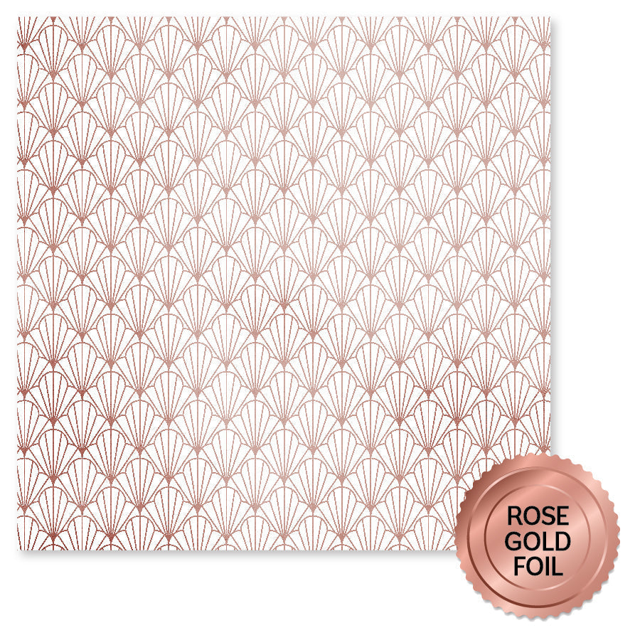 Collection de papiers "Wedding Joy" or rose métallique 6x6 34581