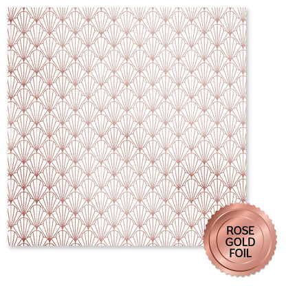 Collection de papiers "Wedding Joy" or rose métallique 6x6 34581