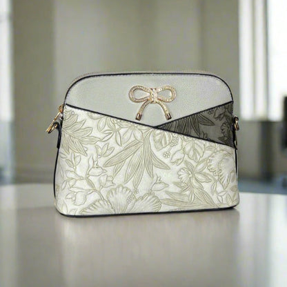 Sac bandoulière en similicuir avec motif floral Temptation Italy