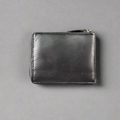 Portefeuille en cuir pour hommes Greenwood. Portefeuille zippé avec protection RFID premium