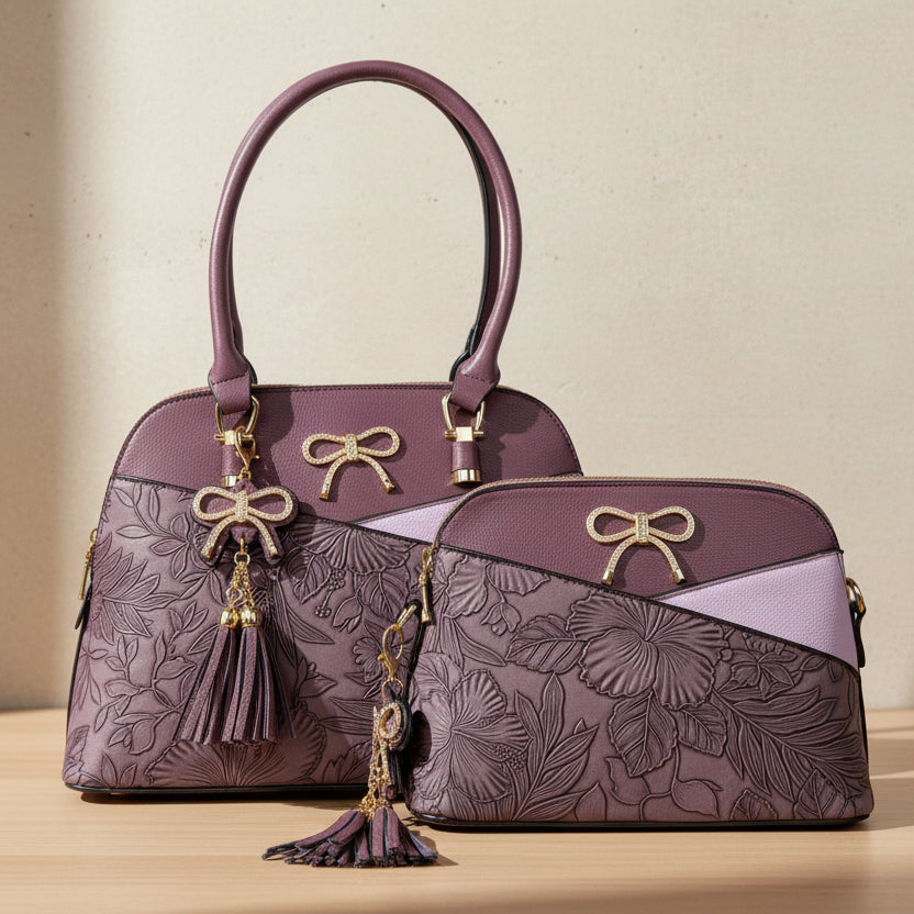 Sac bandoulière en similicuir avec motif floral Temptation Italy