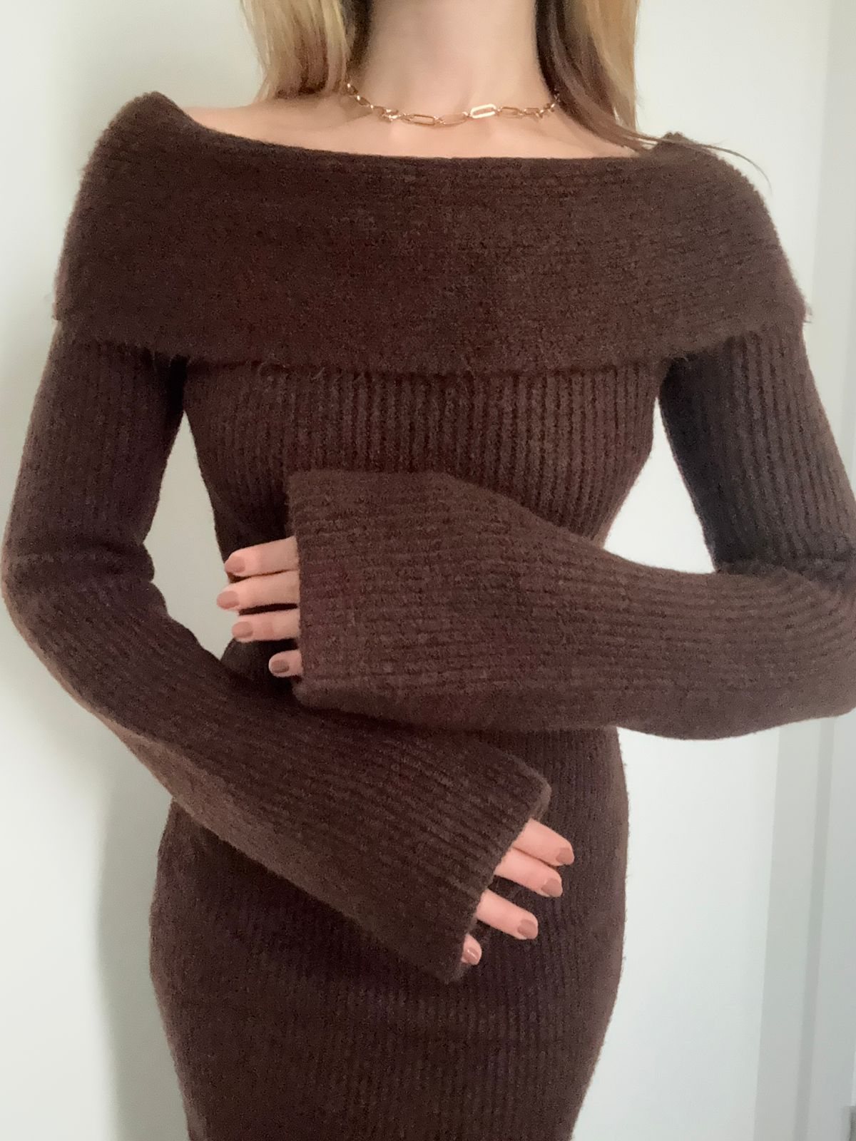 Robe longue élégance cacao