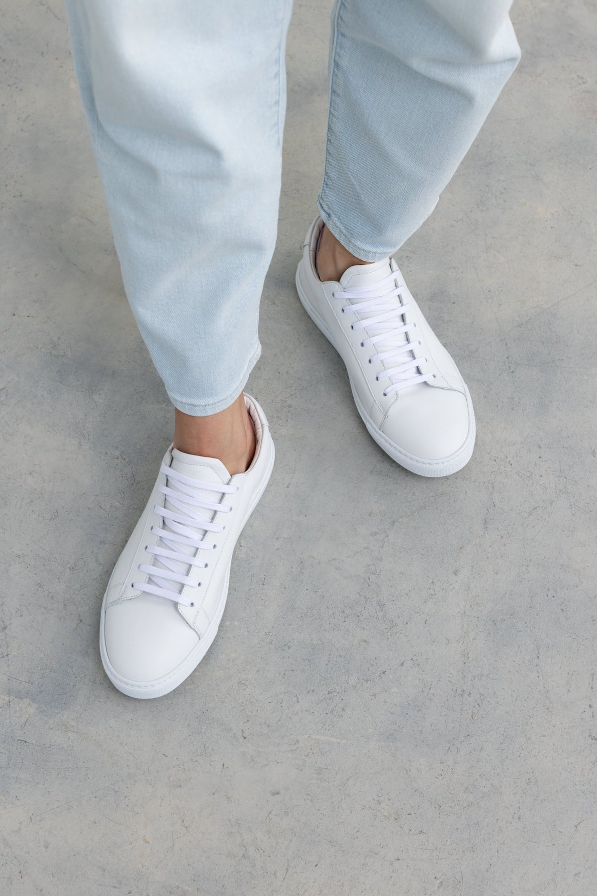 White Calfskin Città Sneaker