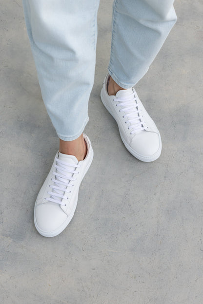White Calfskin Città Sneaker