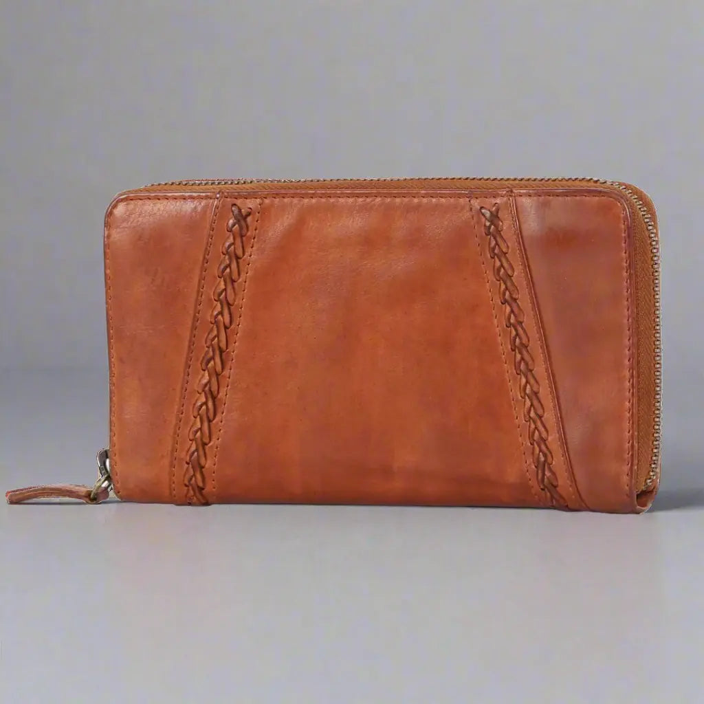 Portefeuille zippé pour femme