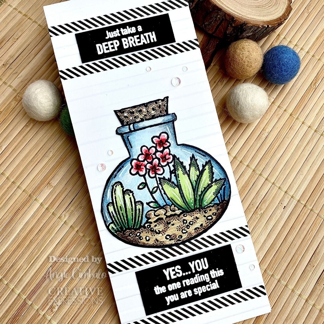 Tampon bois Woodware Clear Singles Terrarium 10 x 10 cm