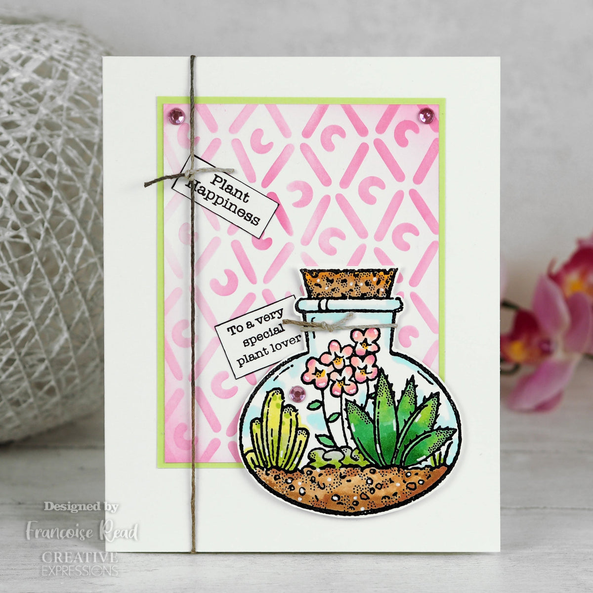 Tampon bois Woodware Clear Singles Terrarium 10 x 10 cm