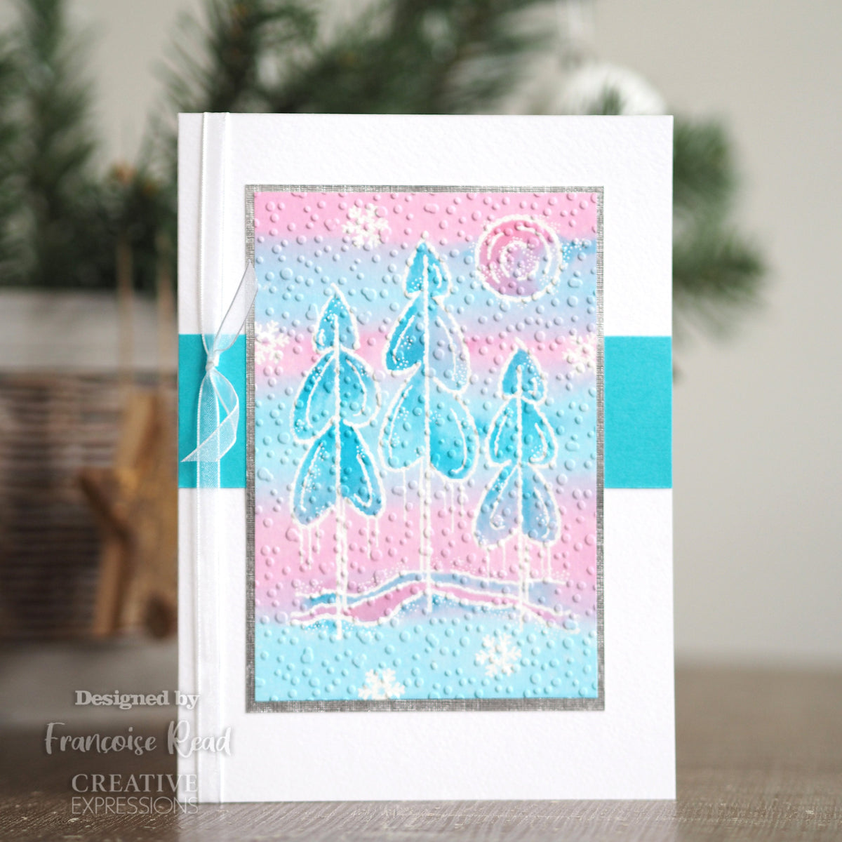 Tampon Woodware Clear Singles Hiver Arbres 10 x 15 cm