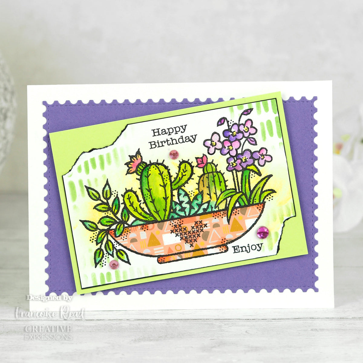 Tampon Woodware Clear Singles Plant Display 10,16 cm x 15,24 cm