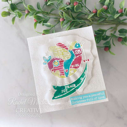 Set de tampons Woodware Clear Singles Colombe paisible 10,2 cm x 15,2 cm