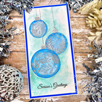 Tampon Woodware Clear Singles Paintable Baubles Circles 4 po x 6 po