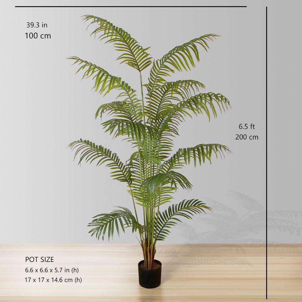 Plante en pot palmier Hawaï Kwai artificielle Xela (plusieurs tailles)