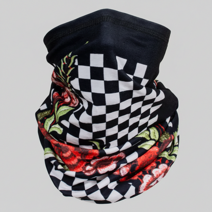 ZANheadgear Cache-cou/tube Floral à Carreaux