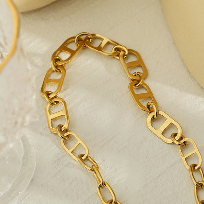 ZOIE: Duo Chain Link Statement Necklace