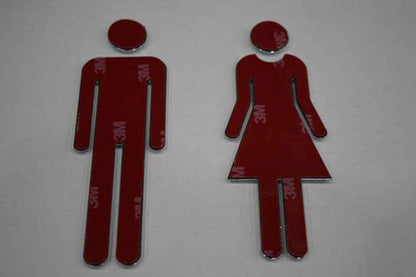 Hotel Bathroom Signage Metal