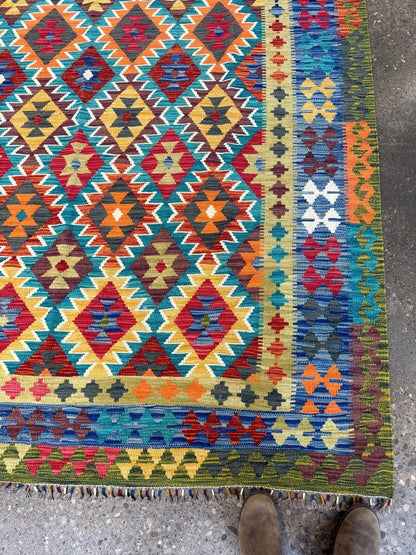 Afghan Maimana Kilim Rug | 6' 10" x 9' 11"