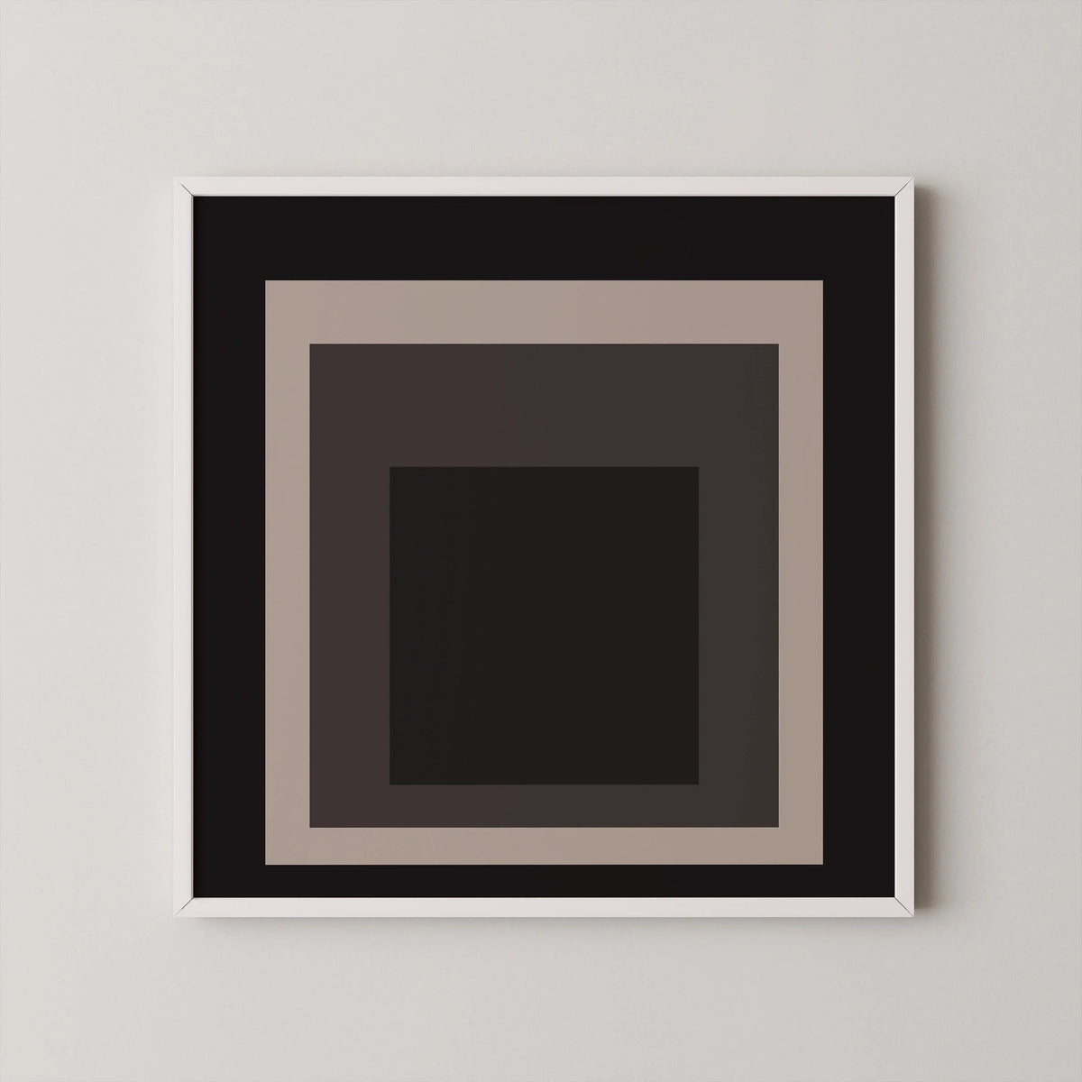 Josef Albers Inspired - Elegance - Homage to the Square Giclee Print: Mid-Century Modern Art