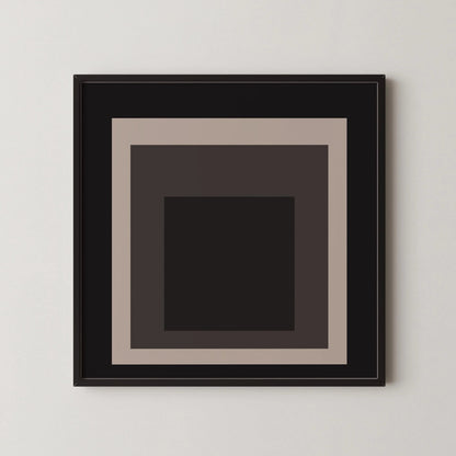 Josef Albers Inspired - Elegance - Homage to the Square Giclee Print: Mid-Century Modern Art