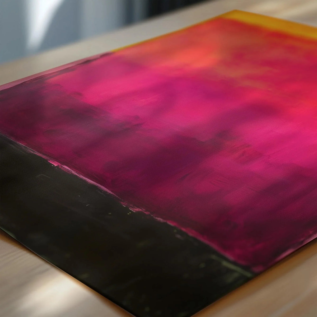 After Mark Rothko - Black and Purple (Colour Field: AI) | Modern Abstract Art (Available handframed or unframed)