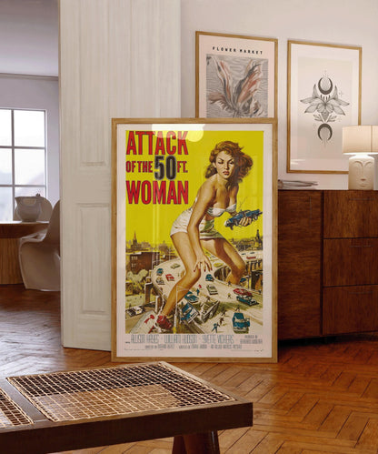 Attack of the 50 Foot Woman | Vintage Movie Poster (available handframed or unframed)