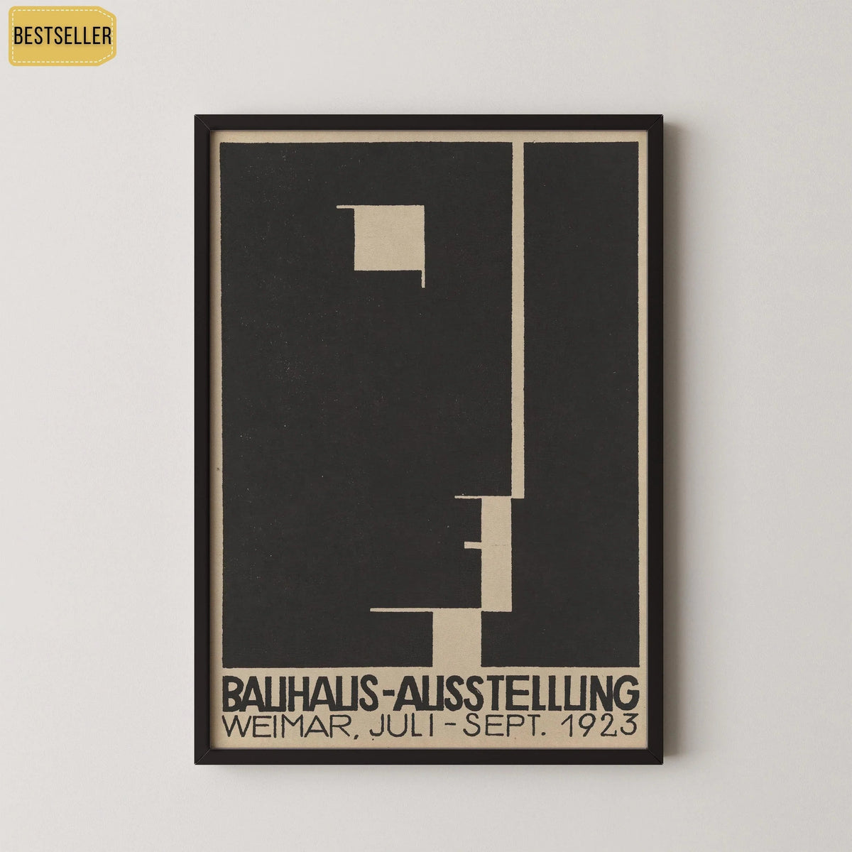 Affiche de l'exposition Bauhaus 1923 : Art moderne du milieu du siècle