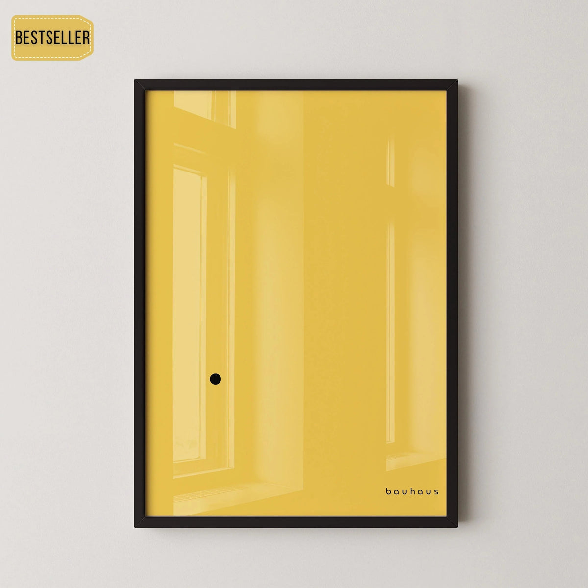 Bauhaus 'The Dot' Giclee Print: Mid-Century Modern Art, Yellow & Black