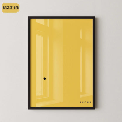 Bauhaus 'The Dot' Giclee Print: Mid-Century Modern Art, Yellow & Black