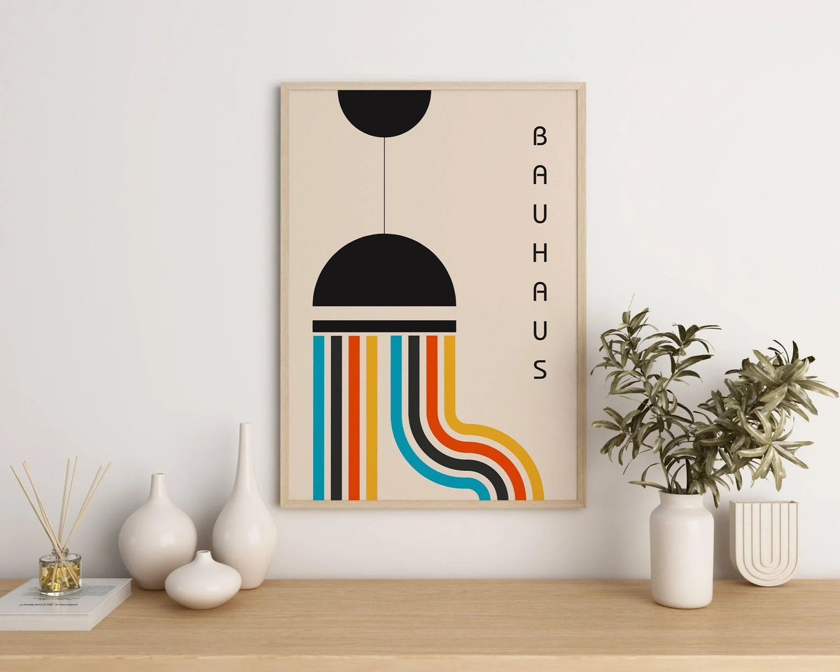 Bauhaus 'The Lamp' Art Print: Mid-Century Modern Giclee