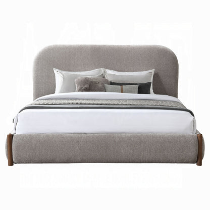 Lit de rangement Queen Orane - Gris