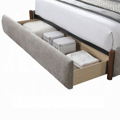 Lit de rangement Queen Orane - Gris