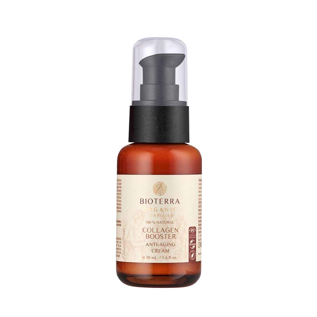 Crème visage anti-âge Bioterra au collagène biologique – 50 ml | Lisse et raffermit la peau